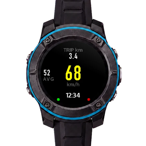 STINT daily mode in progress: 3.4 km this trip, 68 km/h, average 52