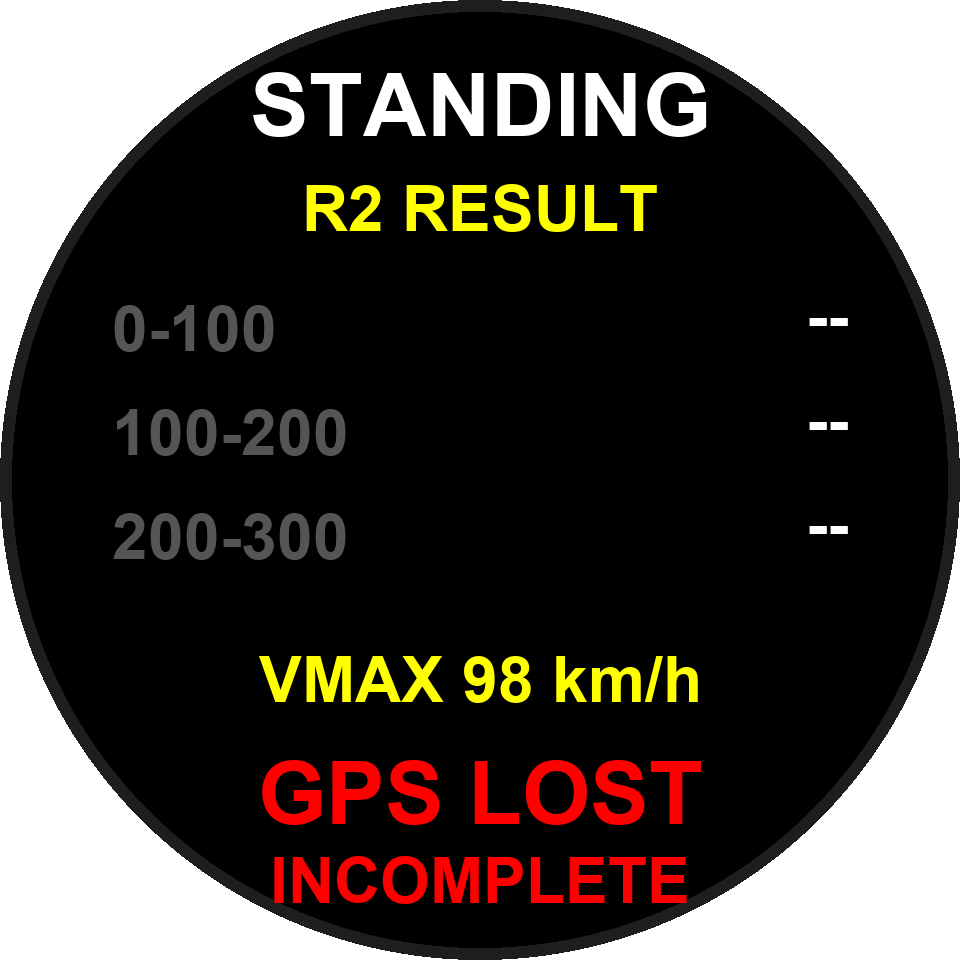 GPS LOST 中止 INCOMPLETE